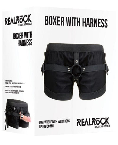 Shots America Shots REALROCK Boxer with Harness Dildos