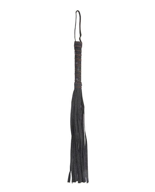 Shots America Denim Flogger Black Kink &amp; BDSM