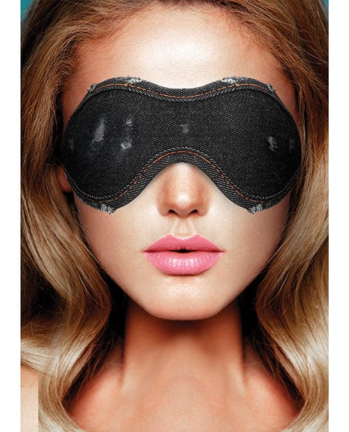Shots America Shots Denim Eye Mask Kink &amp; BDSM