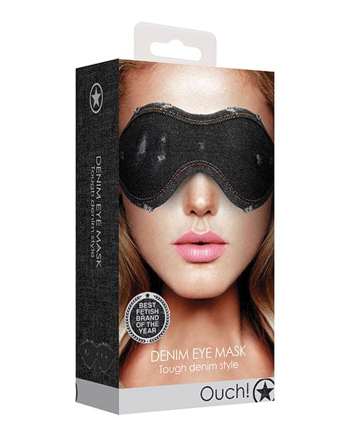 Shots America Shots Denim Eye Mask Black Kink &amp; BDSM