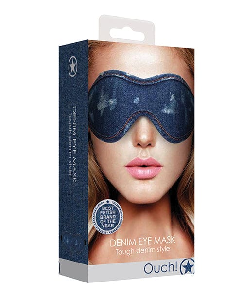 Shots America Shots Denim Eye Mask Blue Kink &amp; BDSM