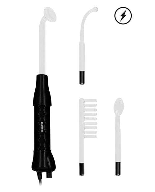 Shots America Shots Electroshock Lightning Wand - Black Kink &amp; BDSM
