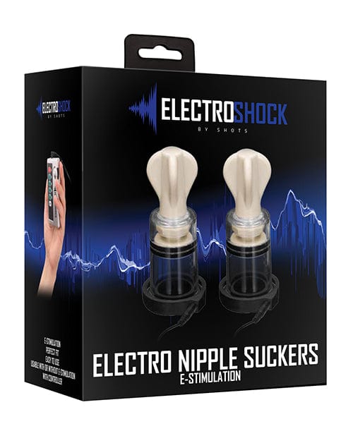 Shots America Shots Electroshock Nipple Suckers - Clear Kink &amp; BDSM