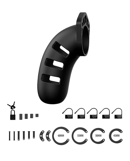 Shots America Shots Man Cage Chastity 4.5" Cock Cage Model 21 - Black Kink &amp; BDSM
