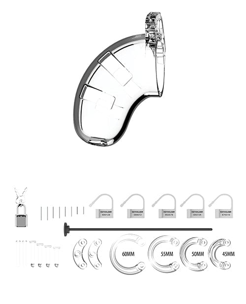 Shots America Shots Man Cage with Silicone Urethral Sounding Kink &amp; BDSM