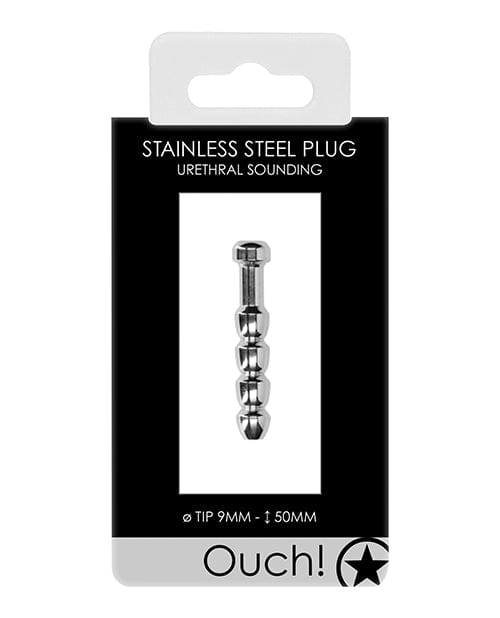 Shots America Shots Ouch 9mm Urethral Sounding Metal Plug Kink &amp; BDSM
