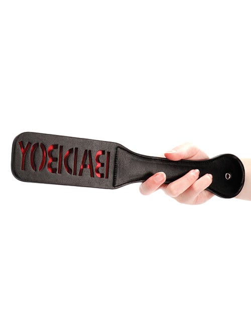 Shots America Shots Ouch Bad Boy Paddle - Black Kink &amp; BDSM