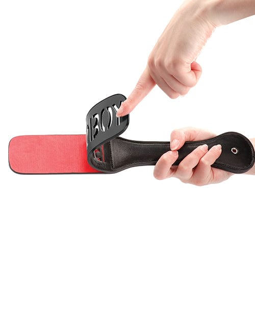Shots America Shots Ouch Bad Boy Paddle - Black Kink &amp; BDSM
