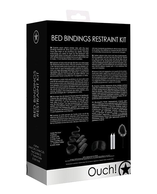 Shots America Shots Ouch Bed Bindings Restraint Kit - Black Kink &amp; BDSM