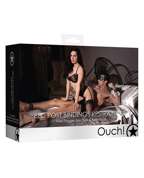 Shots America Shots Ouch Bed Post Bindings Restraint Kit Kink &amp; BDSM