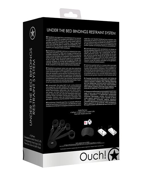 Shots America Shots Ouch Bed Restraint System - Black Kink &amp; BDSM