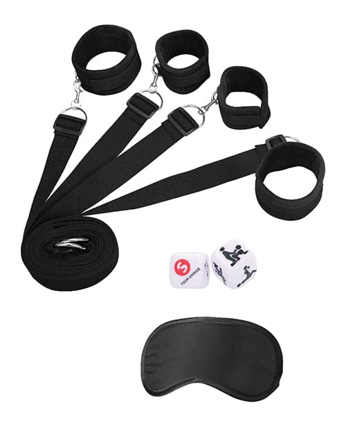 Shots America Shots Ouch Bed Restraint System - Black Kink &amp; BDSM
