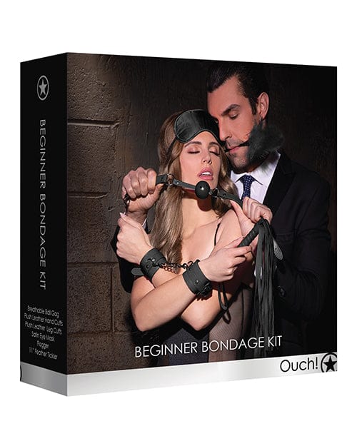 Shots America Shots Ouch Beginners Bondage Kit - Black Kink &amp; BDSM