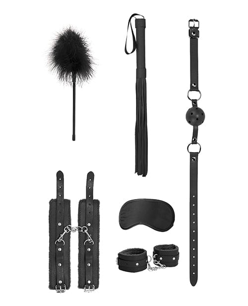 Shots America Shots Ouch Beginners Bondage Kit - Black Kink &amp; BDSM