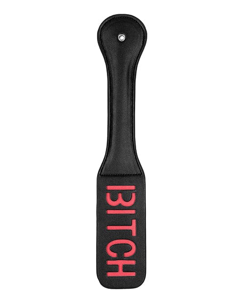 Shots America Shots Ouch Bitch Paddle - Black Kink &amp; BDSM