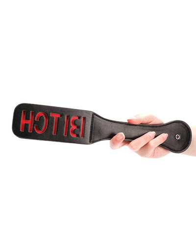 Shots America Shots Ouch Bitch Paddle - Black Kink & BDSM