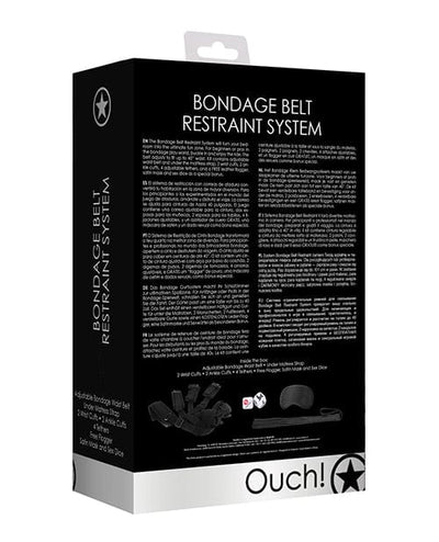 Shots America Shots Ouch Bondage Belt Restraint System - Black Kink & BDSM