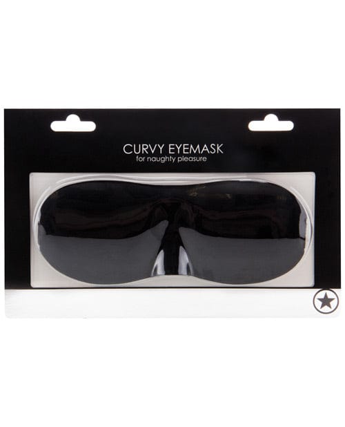 Shots America Shots Ouch Curvy Eye Mask - Black Kink &amp; BDSM