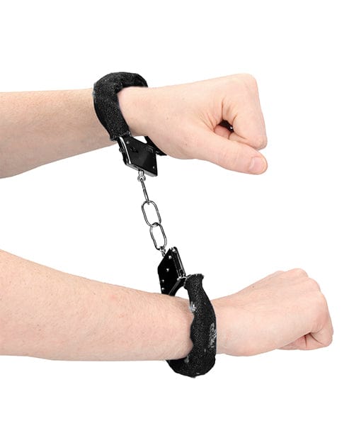 Shots America Shots Ouch Denim Metal Handcuffs Kink &amp; BDSM