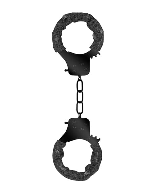 Shots America Shots Ouch Denim Metal Handcuffs Kink &amp; BDSM