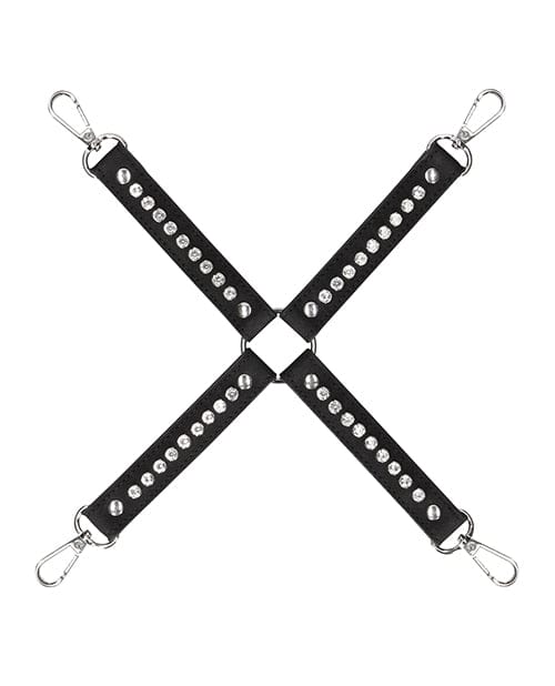 Shots America Shots Ouch Diamond Studded Hogtie - Black Kink &amp; BDSM