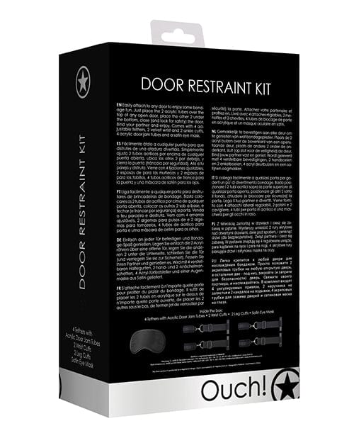 Shots America Shots Ouch Door Restraint Kit - Black Kink &amp; BDSM