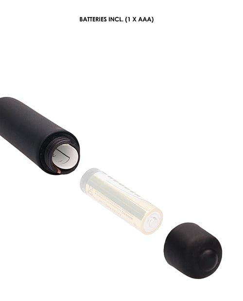 Shots America Shots Ouch Extra Long Urethral Sounding Silicone Vibrating Bullet Plug - Black Kink &amp; BDSM