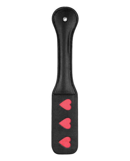 Shots America Shots Ouch Hearts Paddle - Black Kink &amp; BDSM