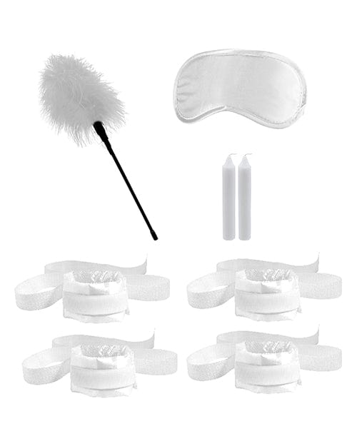 Shots America Shots Ouch Honeymoon Bondage Kit - White Kink &amp; BDSM