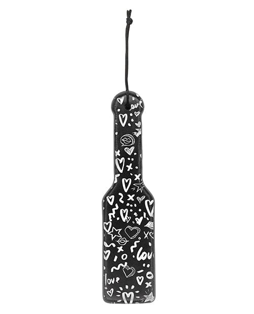 Shots America Shots Ouch Love Street Art Fashion Printed Paddle - Black Kink &amp; BDSM