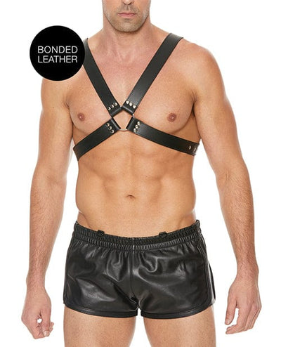 Shots America Shots Ouch Men's Large Buckle Harness - Black Kink & BDSM