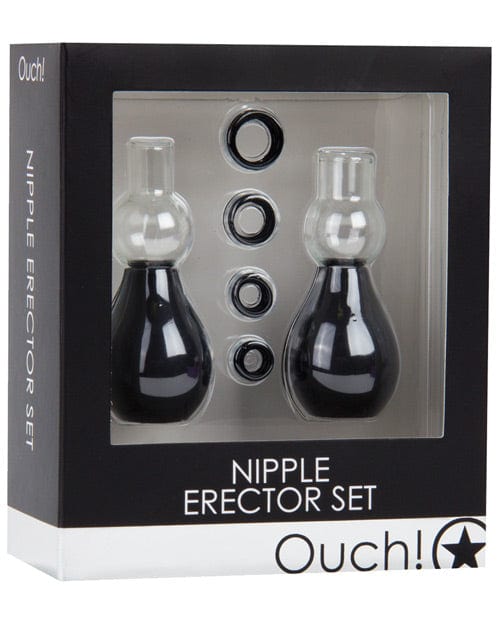 Shots America Shots Ouch Nipple Erector Set - Black Kink & BDSM