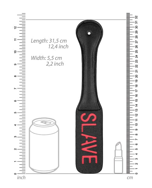 Shots America Shots Ouch Slave Paddle - Black Kink &amp; BDSM