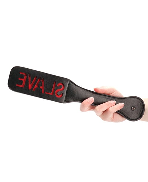 Shots America Shots Ouch Slave Paddle - Black Kink &amp; BDSM