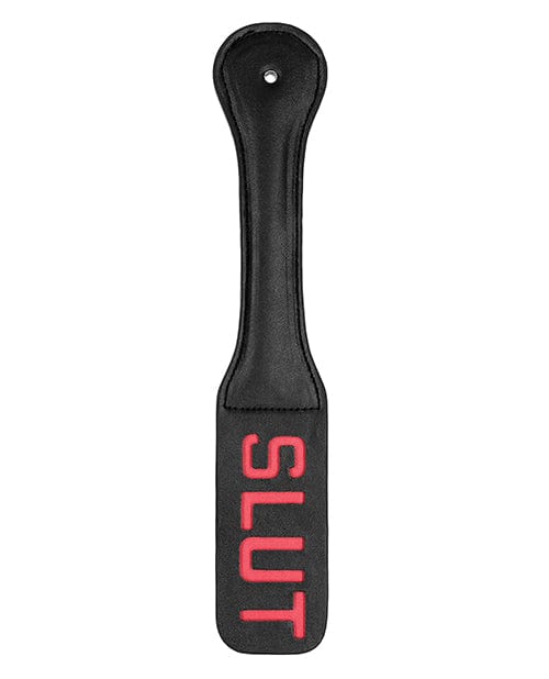 Shots America Shots Ouch Slut Paddle - Black Kink &amp; BDSM