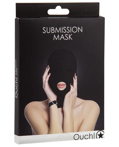 Shots America Shots Ouch Submission Mask - Black Kink &amp; BDSM