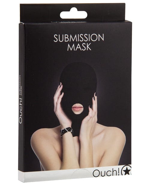 Shots America Shots Ouch Submission Mask - Black Kink & BDSM