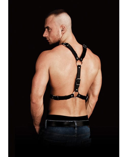Shots America Shots Ouch Thanos Chest Centerpiece Body Harness - Black Kink &amp; BDSM