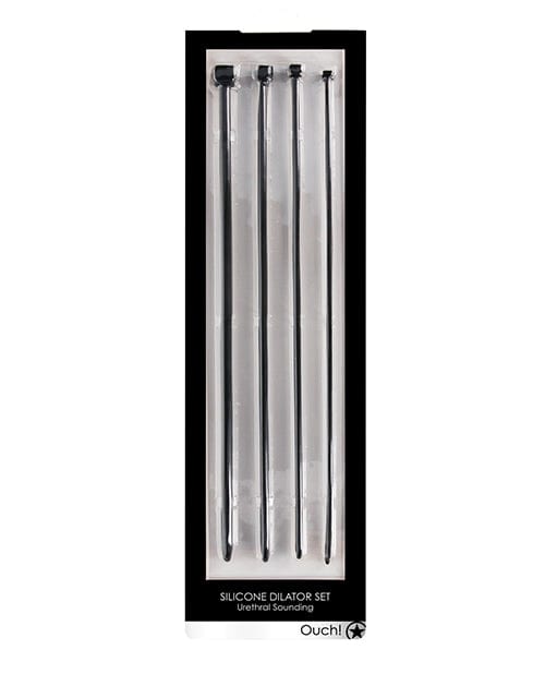 Shots America Shots Ouch Urethral Sounding Dilator Set - Black Kink &amp; BDSM
