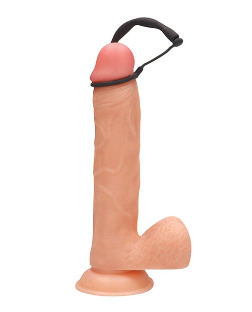Shots America Shots Ouch Urethral Sounding Silicone Plug &amp; Cock Ring Set - Black Kink &amp; BDSM
