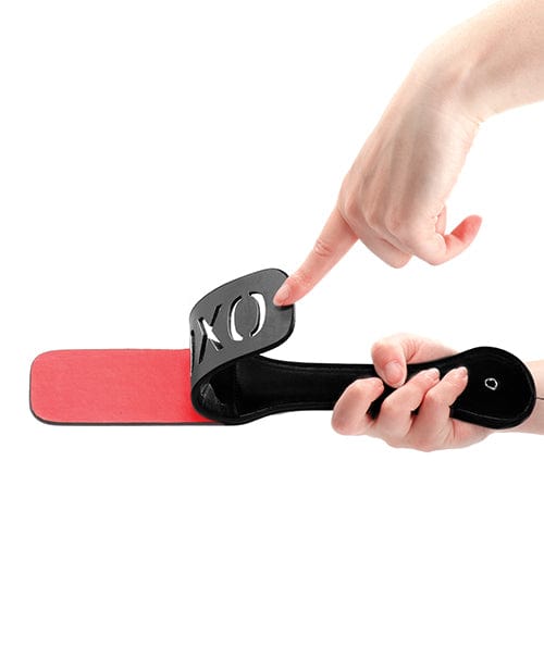 Shots America Shots Ouch XOXO Paddle - Black Kink &amp; BDSM