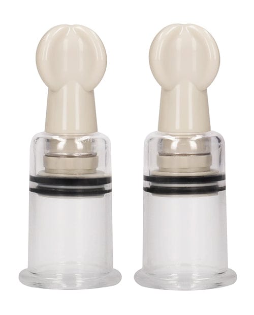 Shots America Shots Pumped Nipple Suction Set - Medium Clear Kink &amp; BDSM