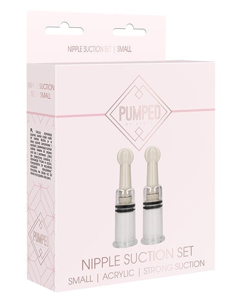 Shots America Shots Pumped Nipple Suction Set Small Clear Kink &amp; BDSM