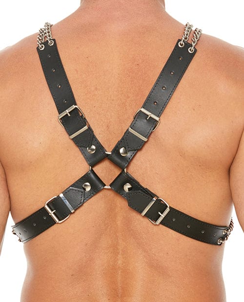 Shots America Shots Uomo Chain &amp; Chain Harness - Black Kink &amp; BDSM