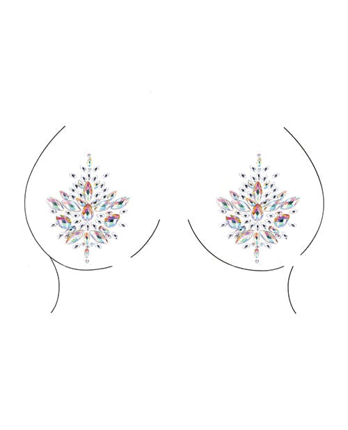 Shots America Shots Bliss Open Cup Strappy Teddy with Jewelry Pasties Multi One Size Fits Most Lingerie &amp; Costumes