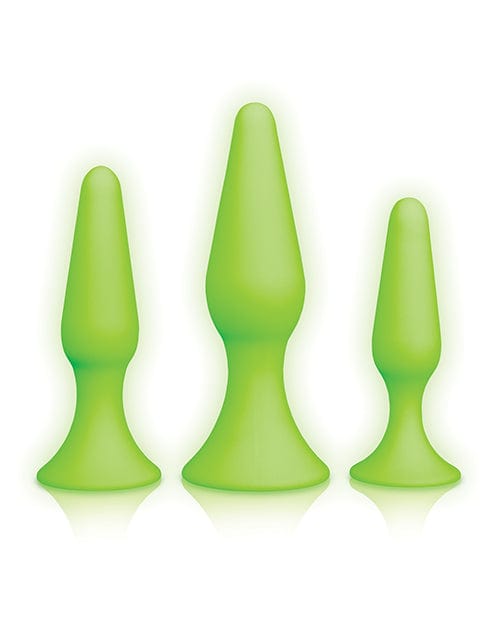 Shots America LLC Shots Ouch Butt Plug Set - Glow In The Dark Anal Toys