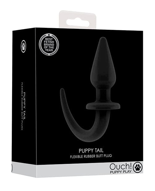 Shots America LLC Shots Ouch Puppy Play Tail Butt Plug - Black Anal Toys