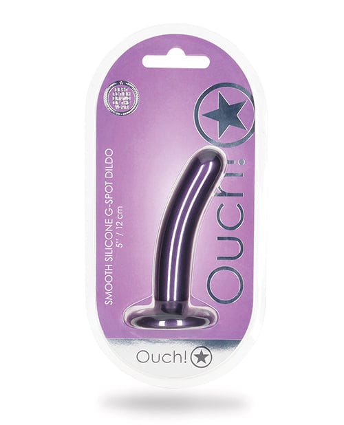 Shots America LLC Shots Ouch 5" Smooth G-spot Dildo Metallic Purple Dildos