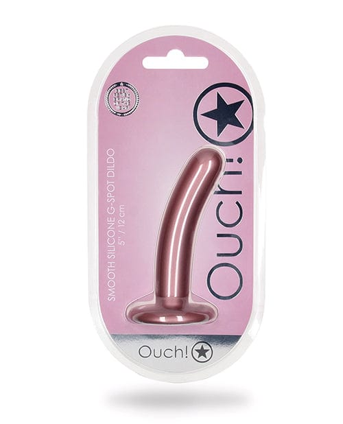Shots America LLC Shots Ouch 5" Smooth G-spot Dildo Rose Gold Dildos
