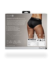 Shots America LLC Shots Ouch Vibrating Strap On High-cut Brief - Black Dildos